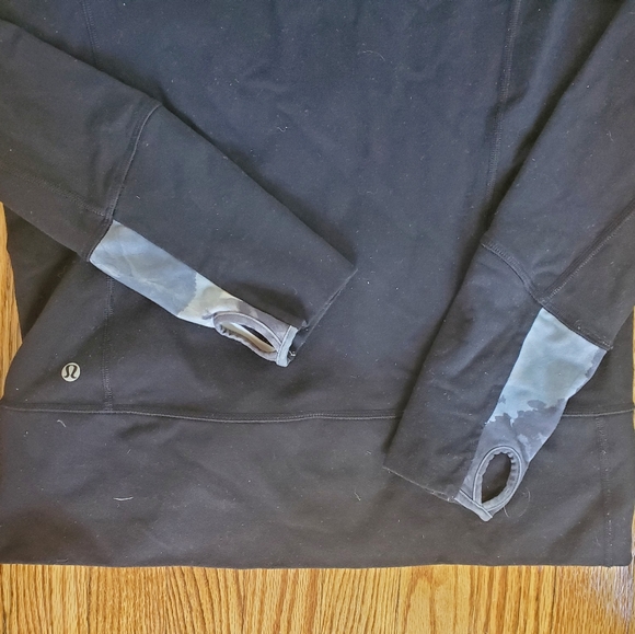 Lululemon black running hooded zip up - Picture 3 of 3